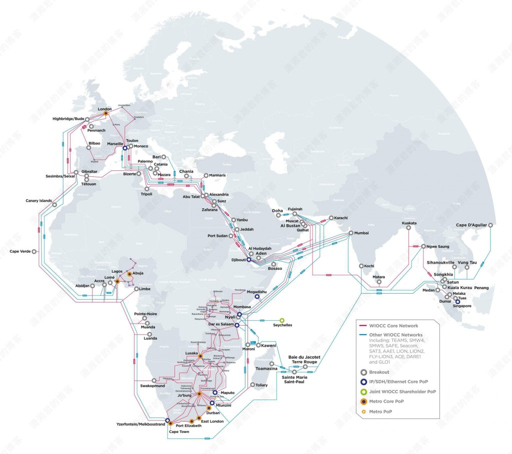 非洲地图 线路 图